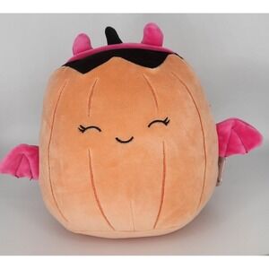 Squishmallow 7.5" Halloween Margie the‎ Pumpkin BAT NEW